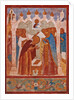 Monastic consecration of Saint Abraham of Rostov. Fresco of the Church of Saint John The Apostle in by Anonymous