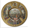 Dish with scenes the Election of Michail Romanov to the Tsar on 14 March 1613, 1913 by Anonymous