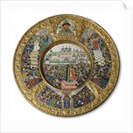 Dish with scenes the Election of Michail Romanov to the Tsar on 14 March 1613, 1913 by Anonymous
