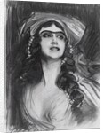 Portrait of the Ballet dancer Tamara Karsavina as Thamar in the ballet Thamar by M.A. Ba by Anonymous