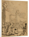 Street scene during the revolution, c. 1800 by Anonymous