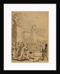 Street scene during the revolution, c. 1800 by Anonymous