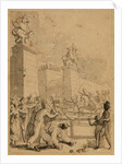 Street scene during the revolution, c. 1800 by Anonymous