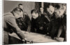 General Heinz Guderian (2nd from right) and the Red Army commissar Borovensky (3nd from right) durin by Anonymous
