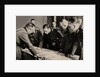 General Heinz Guderian (2nd from right) and the Red Army commissar Borovensky (3nd from right) durin by Anonymous