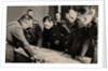 General Heinz Guderian (2nd from right) and the Red Army commissar Borovensky (3nd from right) durin by Anonymous