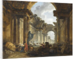 Imaginary View of the Grand Gallery of the Louvre in Ruins, 1796 by Anonymous
