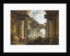 Imaginary View of the Grand Gallery of the Louvre in Ruins, 1796 by Anonymous