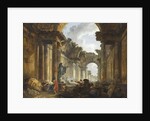 Imaginary View of the Grand Gallery of the Louvre in Ruins, 1796 by Anonymous