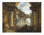 Imaginary View of the Grand Gallery of the Louvre in Ruins, 1796 by Anonymous