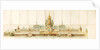 Architectural study for a Russian monastery by Anonymous