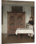 The maid laying the table, 1895 by Anonymous