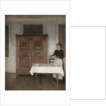 The maid laying the table, 1895 by Anonymous