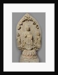 Votive Stele with Buddha and two Bodhisattvas, 534-550 by Anonymous