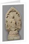 Votive Stele with Buddha and two Bodhisattvas, 534-550 by Anonymous
