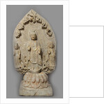 Votive Stele with Buddha and two Bodhisattvas, 534-550 by Anonymous