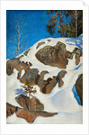Snow on the cliffs, 1901 by Anonymous