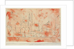City with gothic cathedral (Stadt mit gotischem Muenster), 1925 by Anonymous