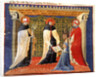 Illustration from Statuti della Società dei Drappieri, 1407 by Anonymous