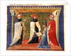 Illustration from Statuti della Società dei Drappieri, 1407 by Anonymous