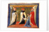 Illustration from Statuti della Società dei Drappieri, 1407 by Anonymous