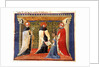 Illustration from Statuti della Società dei Drappieri, 1407 by Anonymous