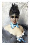 Portrait of an elegant Lady, 1887 by Anonymous
