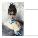 Portrait of an elegant Lady, 1887 by Anonymous