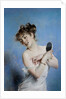 La Toilette (Young Woman in Déshabillé with a Mirror), c. 1880 by Anonymous
