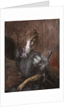 Young Woman, seated, wearing gloves, ca 1897 by Anonymous