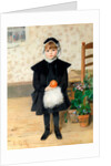 Little Girl with Orange, 1889 by Anonymous