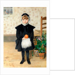 Little Girl with Orange, 1889 by Anonymous