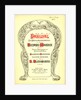 Cover of the vocal score of opera Parsifal by Richard Wagner, 1902 by Anonymous