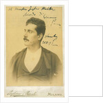 Portrait of the Composer Giacomo Puccini, c. 1890 by Anonymous