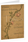 Cover of the Libretto of opera Tosca by Giacomo Puccini, 1899 by Anonymous