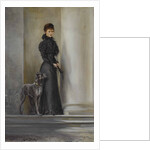 Empress Elisabeth of Austria at the Achilleion Palace main entrance by Anonymous