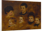 Six children of the Crown Prince Ludwig of Bavaria, 1878 by Anonymous
