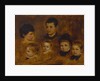 Six children of the Crown Prince Ludwig of Bavaria, 1878 by Anonymous