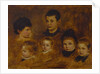 Six children of the Crown Prince Ludwig of Bavaria, 1878 by Anonymous