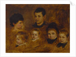 Six children of the Crown Prince Ludwig of Bavaria, 1878 by Anonymous