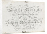 Title page of the six sonatas for violin and obbligato harpsichord, Between 1800 and 1805 by Anonymous