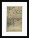 Autograph manuscript of the Cantata O Ewigkeit, du Donnerwort (O eternity, you word of thunder), 172 by Anonymous