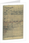 Autograph manuscript of the Cantata O Ewigkeit, du Donnerwort (O eternity, you word of thunder), 172 by Anonymous
