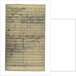 Autograph manuscript of the Cantata O Ewigkeit, du Donnerwort (O eternity, you word of thunder), 172 by Anonymous