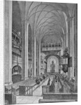St. Thomas Church in Leipzig, Bachs grave, before 1885 by Anonymous