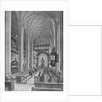 St. Thomas Church in Leipzig, Bachs grave, before 1885 by Anonymous