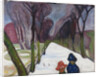 Fresh Snow in the Avenue, 1906 by Anonymous