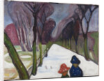 Fresh Snow in the Avenue, 1906 by Anonymous