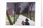Fresh Snow in the Avenue, 1906 by Anonymous