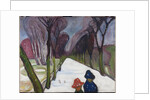 Fresh Snow in the Avenue, 1906 by Anonymous